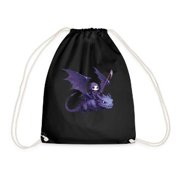 Dragon Halloween Dragon Kids - Drawstring Bag - black - Front