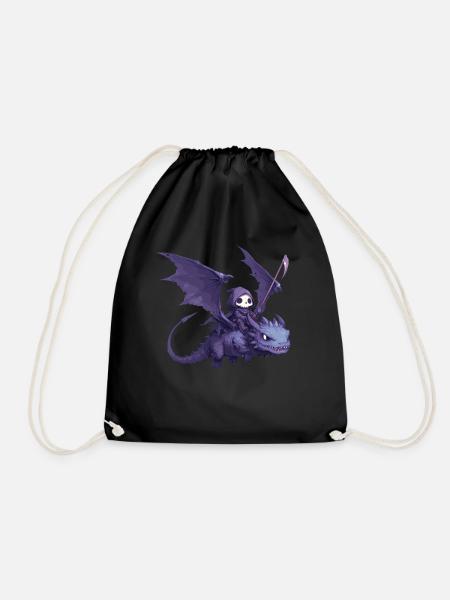 Drache Halloween Drache Kinder - Turnbeutel - Schwarz
