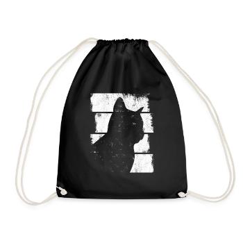 Chat - Sac de sport léger - noir - Devant