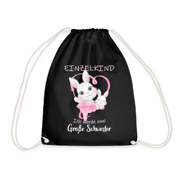 I'm going to be a big sister in 2025 - Drawstring Bag - black - Front