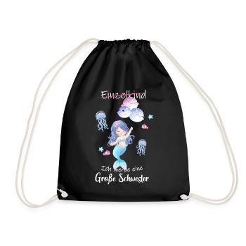 I'm going to be a big sister in 2025 - Drawstring Bag - black - Front