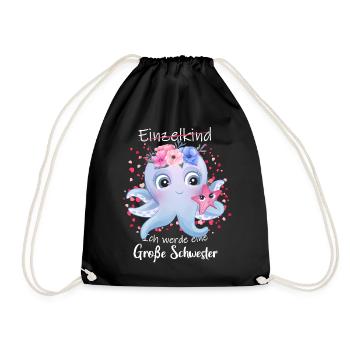 I'm going to be a big sister in 2025 - Drawstring Bag - black - Front
