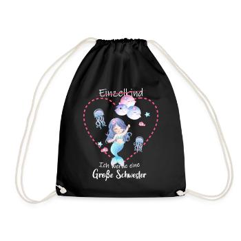 I'm going to be a big sister in 2025 - Drawstring Bag - black - Front