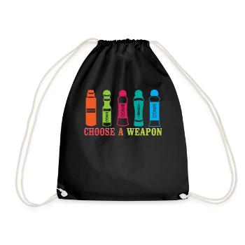 Joueur de bingo choisir une arme - Sac de sport léger - noir - Devant