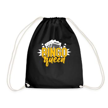Bingo Player Queen Bingo Queen - Turnbeutel - Schwarz - Vorne