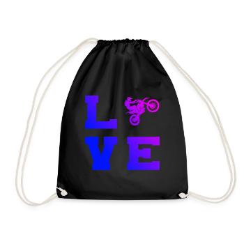 Dirt Bike Femme Dirt Bike Freestyle Motocross - Sac de sport léger - noir - Devant