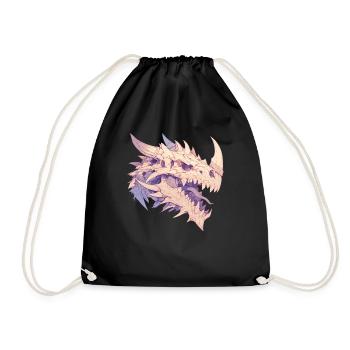 Dragon Halloween Dragon Kids - Drawstring Bag - black - Front