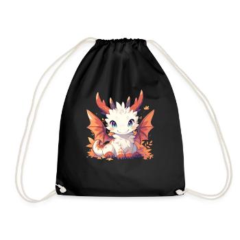 Dragon Automne Thanksgiving Dragon Enfants - Sac de sport léger - noir - Devant