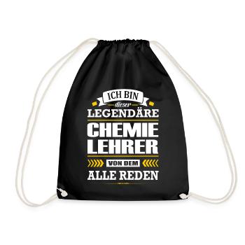 Ich Bin Dieser Legendäre Chemielehrer Lehrer - Turnbeutel - Schwarz - Vorne