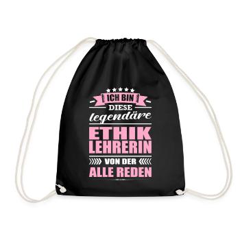 Ich Bin Diese Legendäre Ethiklehrerin Lehrerin - Turnbeutel - Schwarz - Vorne