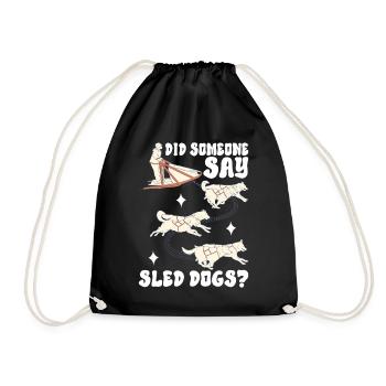 Traîneau Chiens de traîneau - Sac de sport léger - noir - Devant