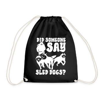 Traîneau Chiens de traîneau - Sac de sport léger - noir - Devant