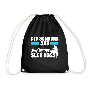 Traîneau Chiens de traîneau - Sac de sport léger - noir - Devant
