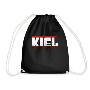Kiel - Turnbeutel - Schwarz - Vorne