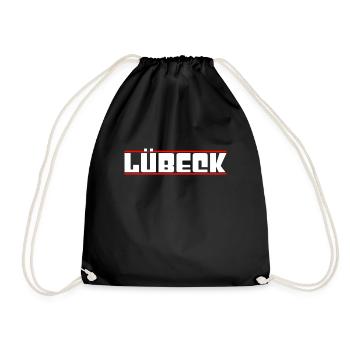 Lübeck - Drawstring Bag - black - Front