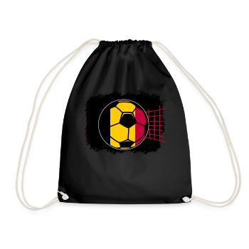 Belgium Belgique Belgie Belgium Brussels Football - Drawstring Bag - black - Front
