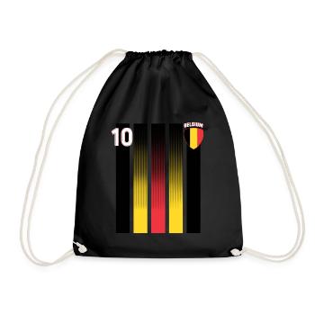 Belgium Belgique Belgie Belgium Brussels Football - Drawstring Bag - black - Front