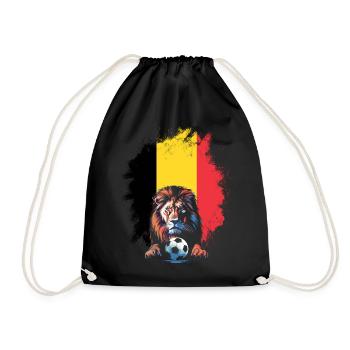 Belgium Belgique Belgie Belgium Brussels Football - Drawstring Bag - black - Front