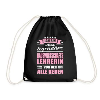 Ich Bin Diese Legendäre Hauswirtschaftslehrerin - Turnbeutel - Schwarz - Vorne