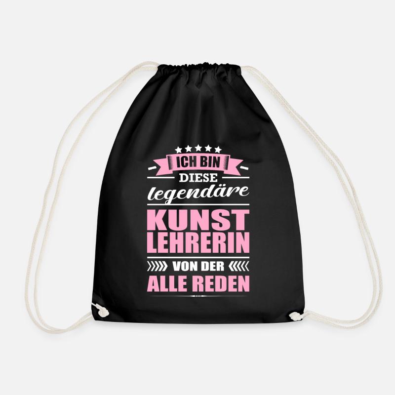 Ich Bin Diese Legendäre Kunstlehrerin Lehrerin - Turnbeutel - Schwarz
