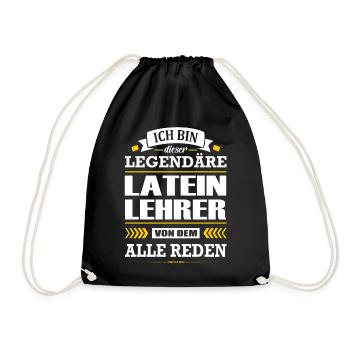 Ich Bin Dieser Legendäre Lateinlehrer Lehrer - Turnbeutel - Schwarz - Vorne
