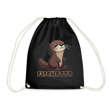 Otto Name, tenue Fischotto pour le jour du nom avec le nom - Sac de sport léger - noir - Devant