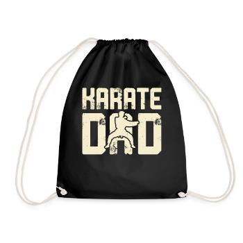 Karate Dad - Turnbeutel - Schwarz - Vorne
