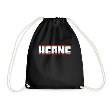 Herne - Drawstring Bag - black - Front