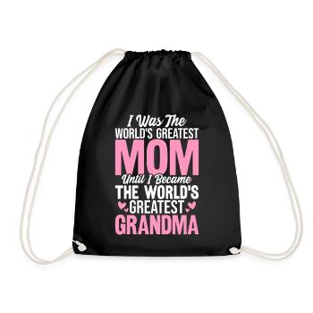 La plus grande grand-mère du monde grand-mère drôle Gigi - Sac de sport léger - noir - Devant
