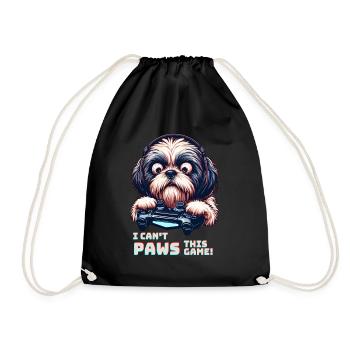 Design cool pour le Shih Tzu et les jeux vidéo - Sac de sport léger - noir - Devant