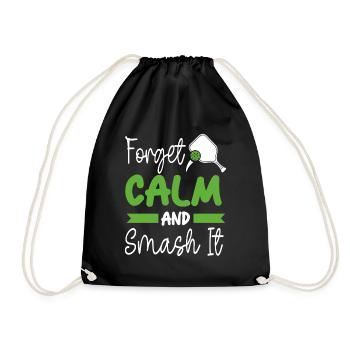 Pickleball Accessories for Pickleball Players Sports Fan - Drawstring Bag - black - Front
