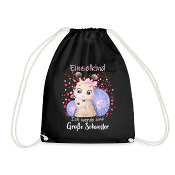I'm going to be a big sister in 2025 - Drawstring Bag - black - Front