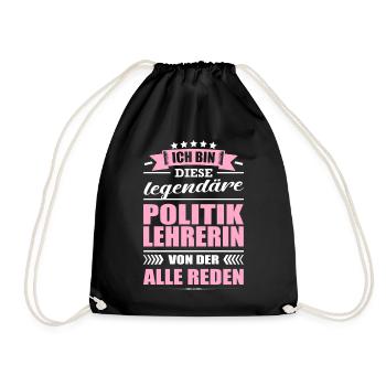 Ich Bin Diese Legendäre Politiklehrerin Lehrerin - Turnbeutel - Schwarz - Vorne