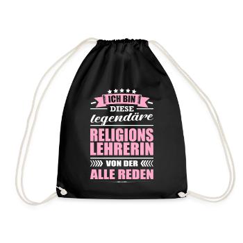 Ich Bin Diese Legendäre Relgionslehrerin Lehrerin - Turnbeutel - Schwarz - Vorne