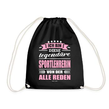 Ich Bin Diese Legendäre Sportlehrerin Lehrerin - Turnbeutel - Schwarz - Vorne