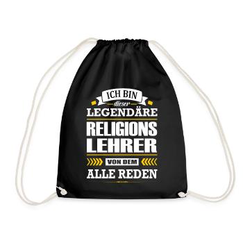 Ich Bin Dieser Legendäre Religionslehrer Lehrer - Turnbeutel - Schwarz - Vorne