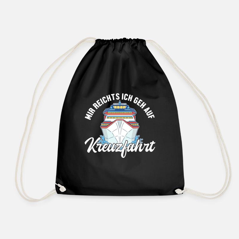 Mir reichts ich geh auf Kreuzfahrt Cruise Vacation - Turnbeutel - Schwarz