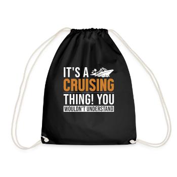 It's a Cruising Thing Cruise Ship Passangers - Drawstring Bag - black - Front