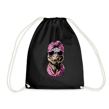 Drôle Dinosaure Maman Cool Dino Femme Style - Sac de sport léger - noir - Devant