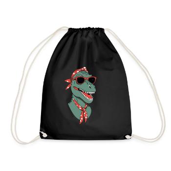 Drôle Dinosaure Maman Cool Dino Femme Style - Sac de sport léger - noir - Devant
