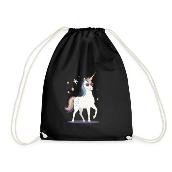 Licorne Maman Drôle Et Élégant Licorne Femme - Sac de sport léger - noir - Devant