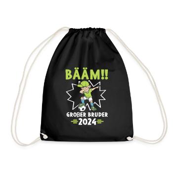 Bääm Big Brother 2024 Dabbing Football - Drawstring Bag - black - Front