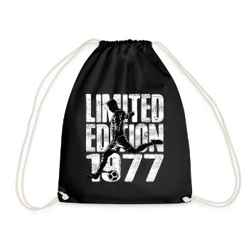 Limited Edition 1977 Limited Edition Football - Drawstring Bag - black - Front