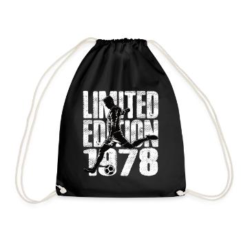 Limited Edition 1978 Limited Edition Football - Drawstring Bag - black - Front
