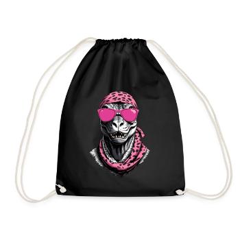 Drôle de maman dinosaure et femme dinosaure cool - Sac de sport léger - noir - Devant
