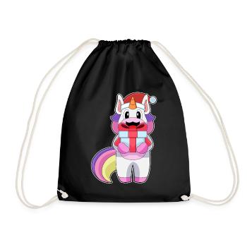 Forfait Noël Licorne - Sac de sport léger - noir - Devant