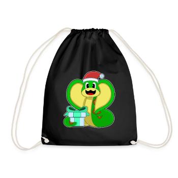 Forfait de Noël serpent - Sac de sport léger - noir - Devant