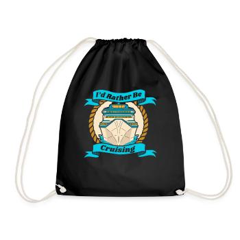 Je préfère être en croisière vacances - Sac de sport léger - noir - Devant