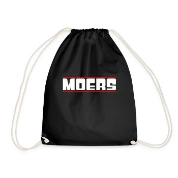Moers - Turnbeutel - Schwarz - Vorne