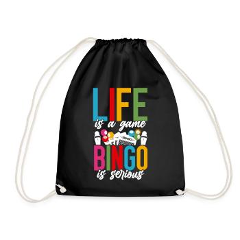 La vie d’un joueur de bingo est un jeu de bingo - Sac de sport léger - noir - Devant